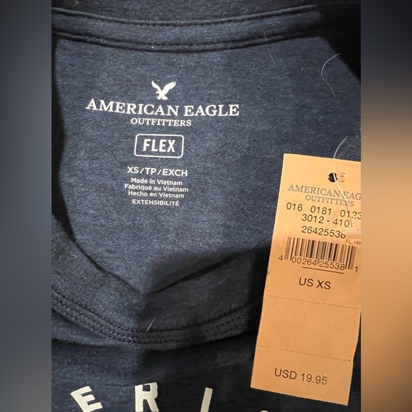 American Eagle T-Shirt Graphic Print Crew Neck Short Sleeve  XS - Picture 3 of 3